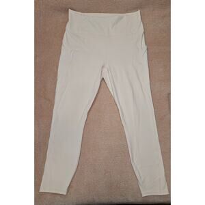 Fabletics PureLuxe High-Waisted 7/8 Leggings Side Pockets in Women's Size Large